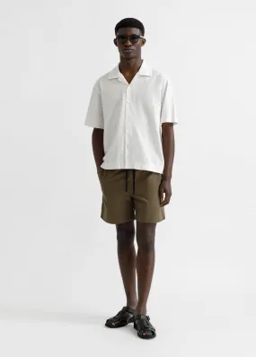 Camp Collar Short Sleeve Shirt - Off White