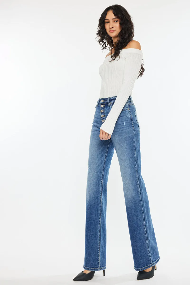 Celine Ultra High Rise 90's Flare Jeans