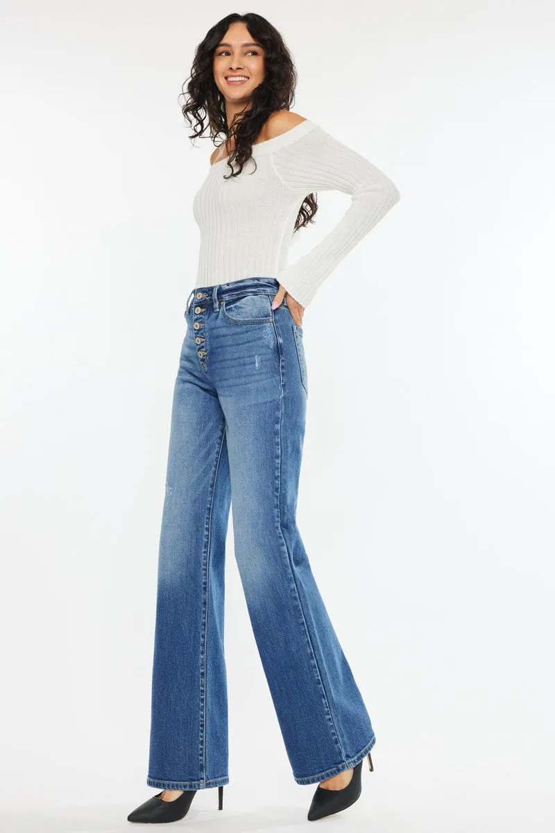 Celine Ultra High Rise 90's Flare Jeans