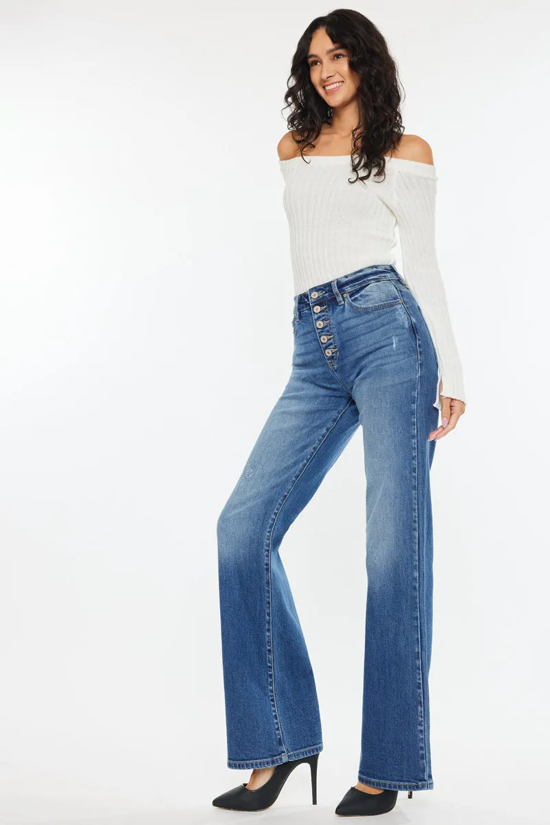 Celine Ultra High Rise 90's Flare Jeans