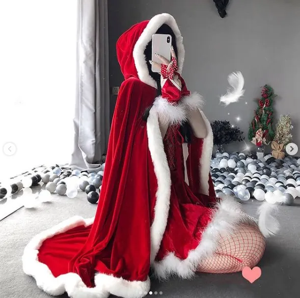 Christmas Cosplay Red Cloak AD12555