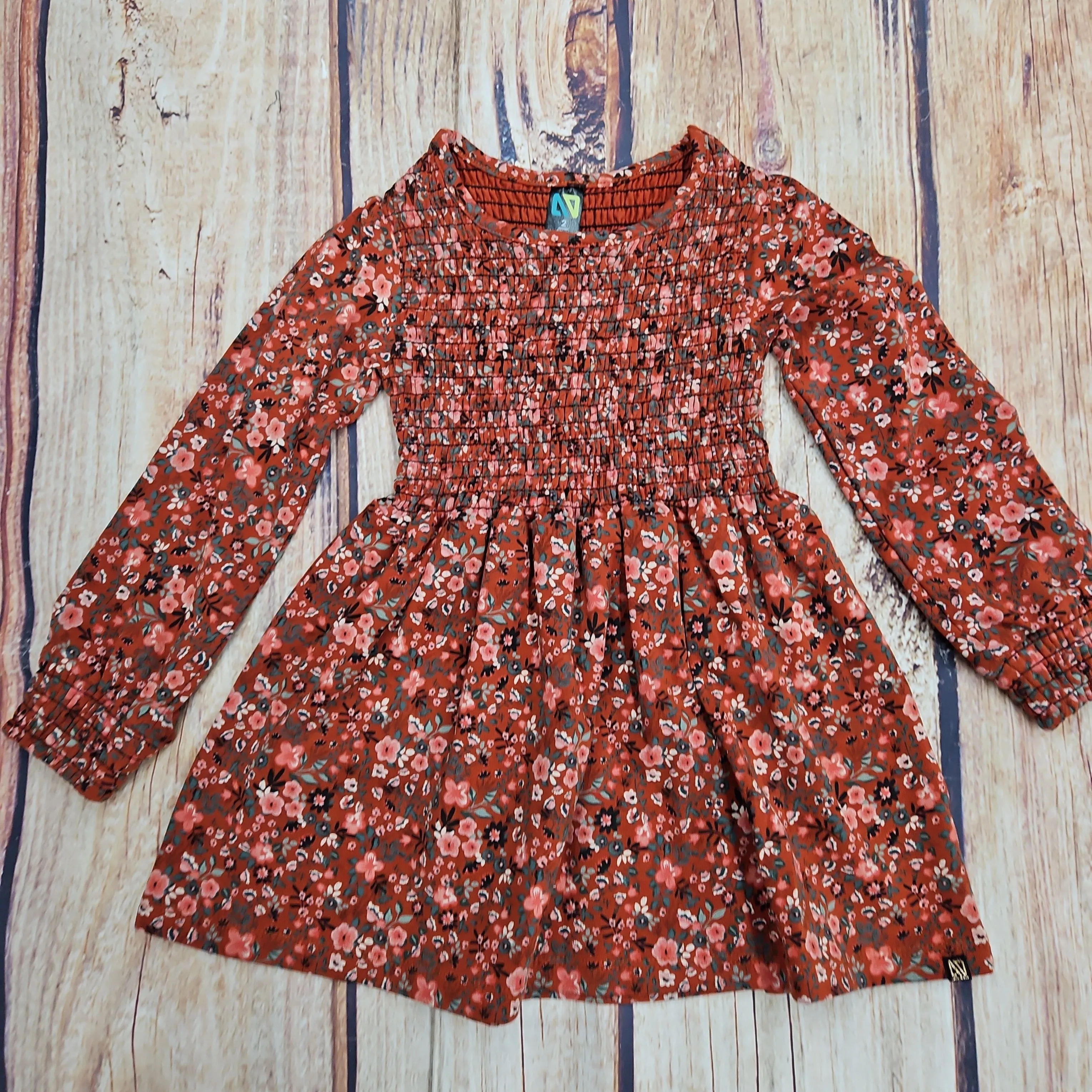 CLEARANCE NORUK ORANGE RUST FLORAL TUNIC