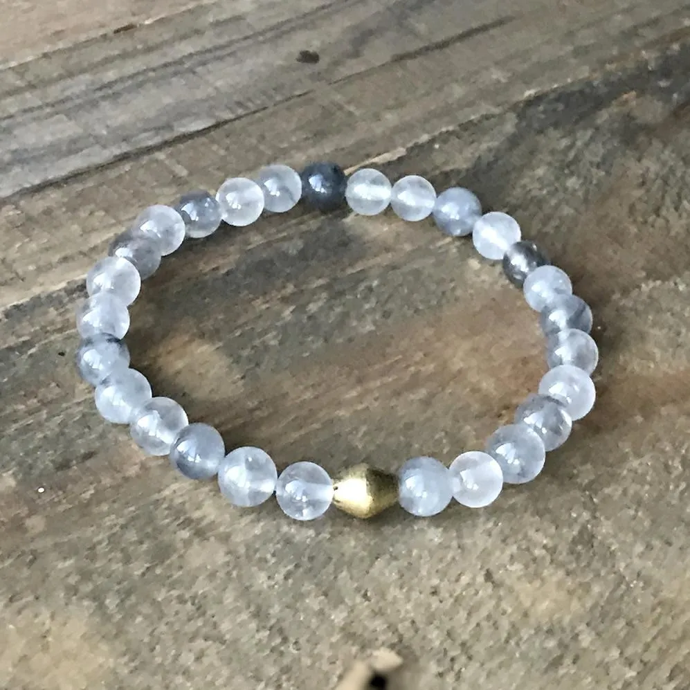 Cloudy Quartz Crystal Bracelet