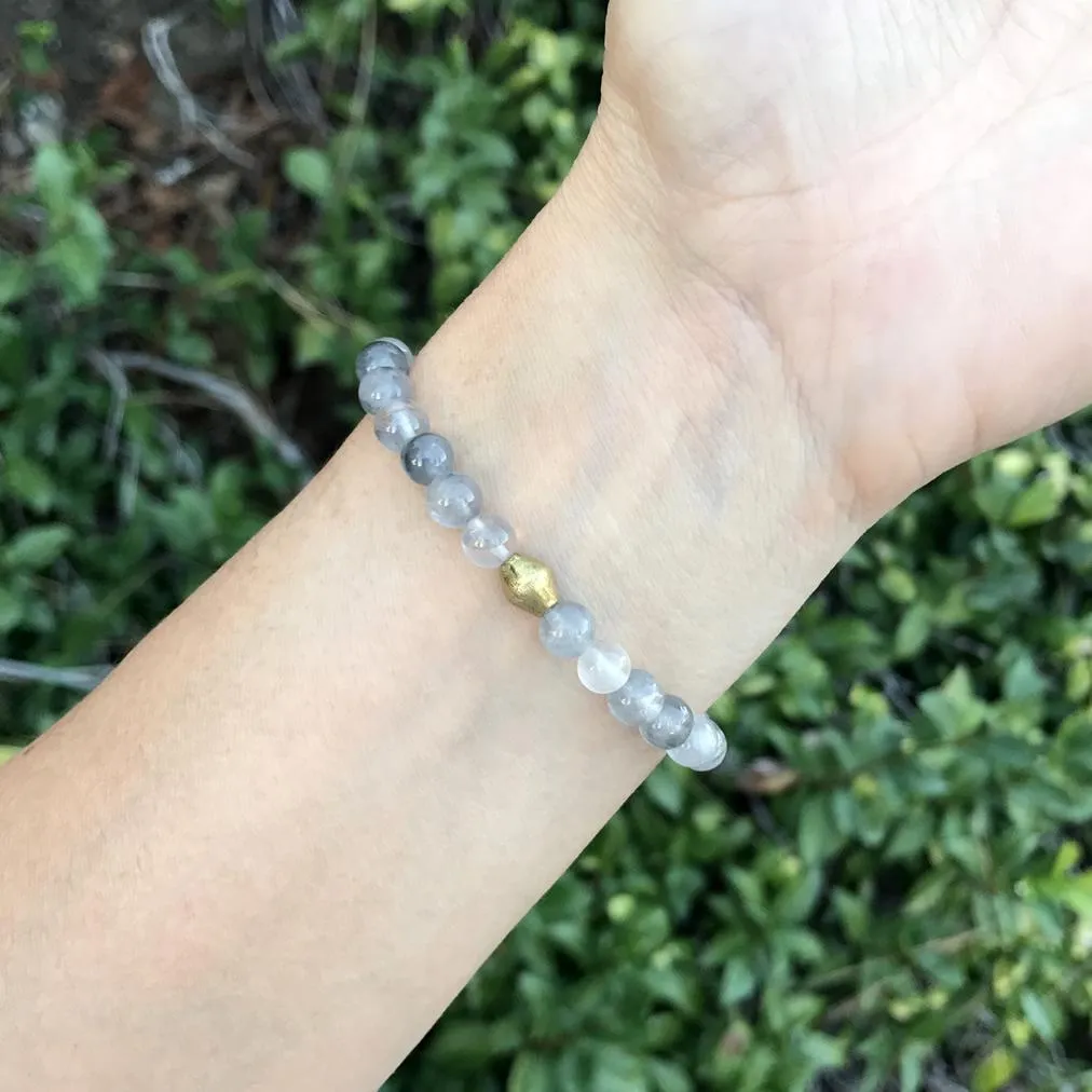 Cloudy Quartz Crystal Bracelet