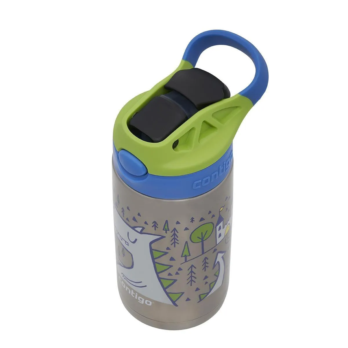 Contigo Gizmo Dragon elik ocuk Suluu 420ML Ejderha Desenli