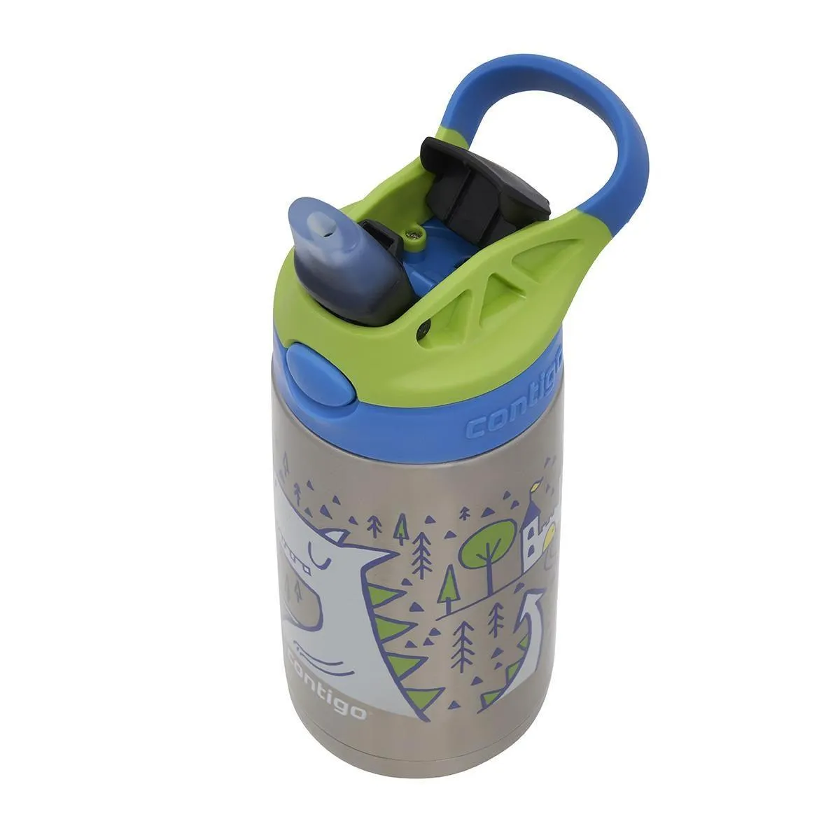 Contigo Gizmo Dragon elik ocuk Suluu 420ML Ejderha Desenli