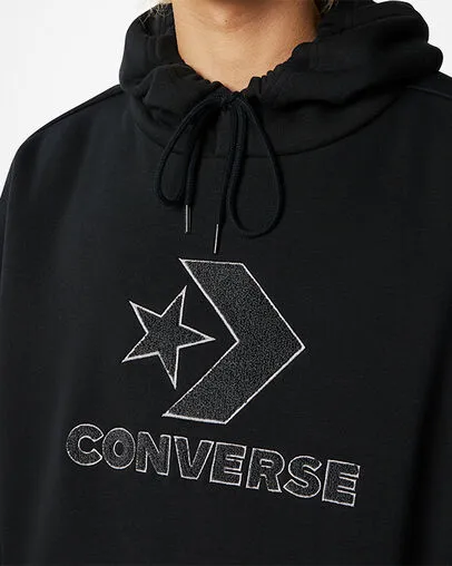 Converse adult hoodie Go-To Star Chevron Loose Fit 10024915-A01 001 black