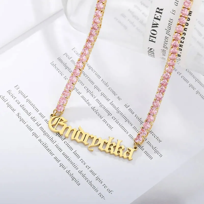 Crystal Name Necklace