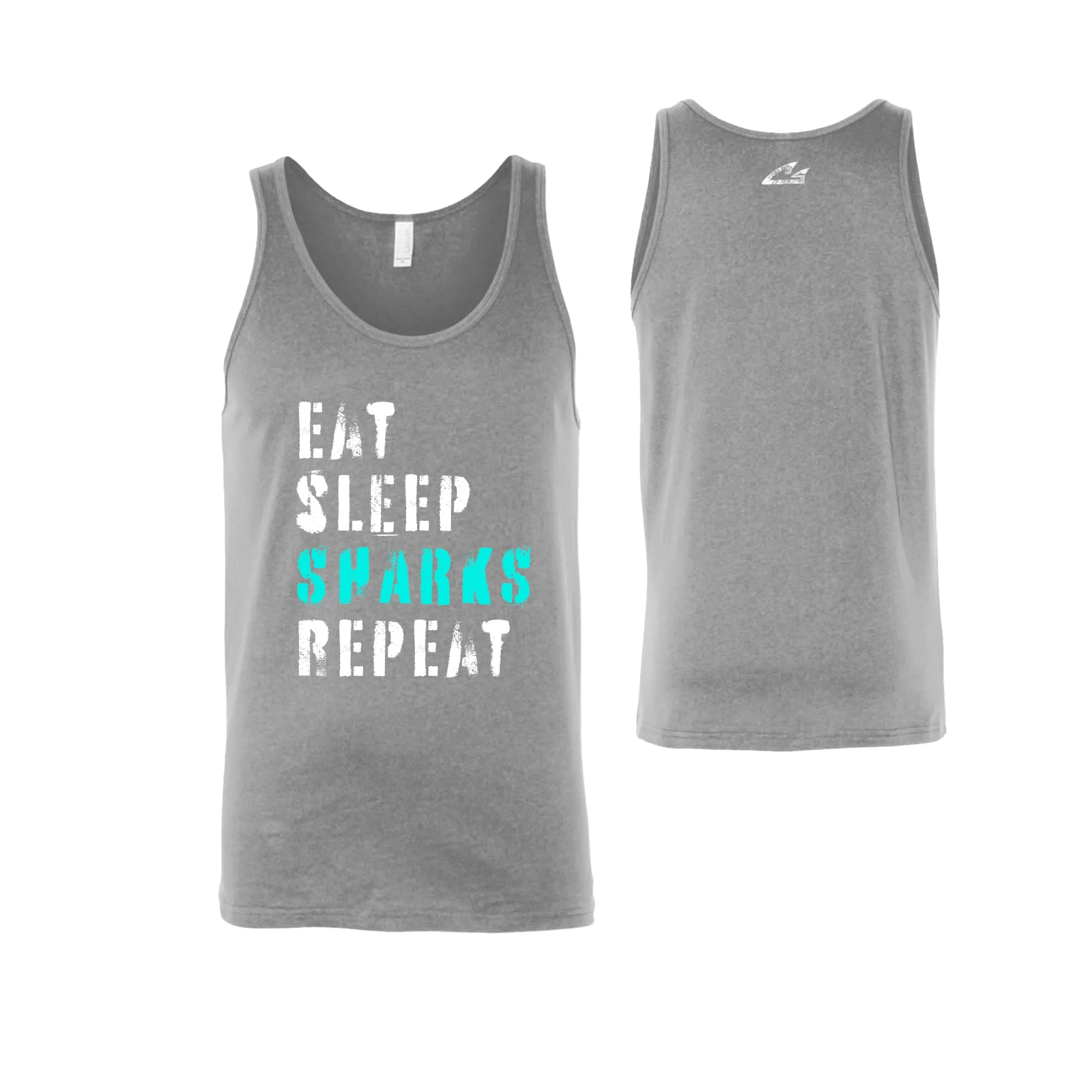 CSS - Eat Sleep Sharks Repeat - Unisex Jersey Tanks