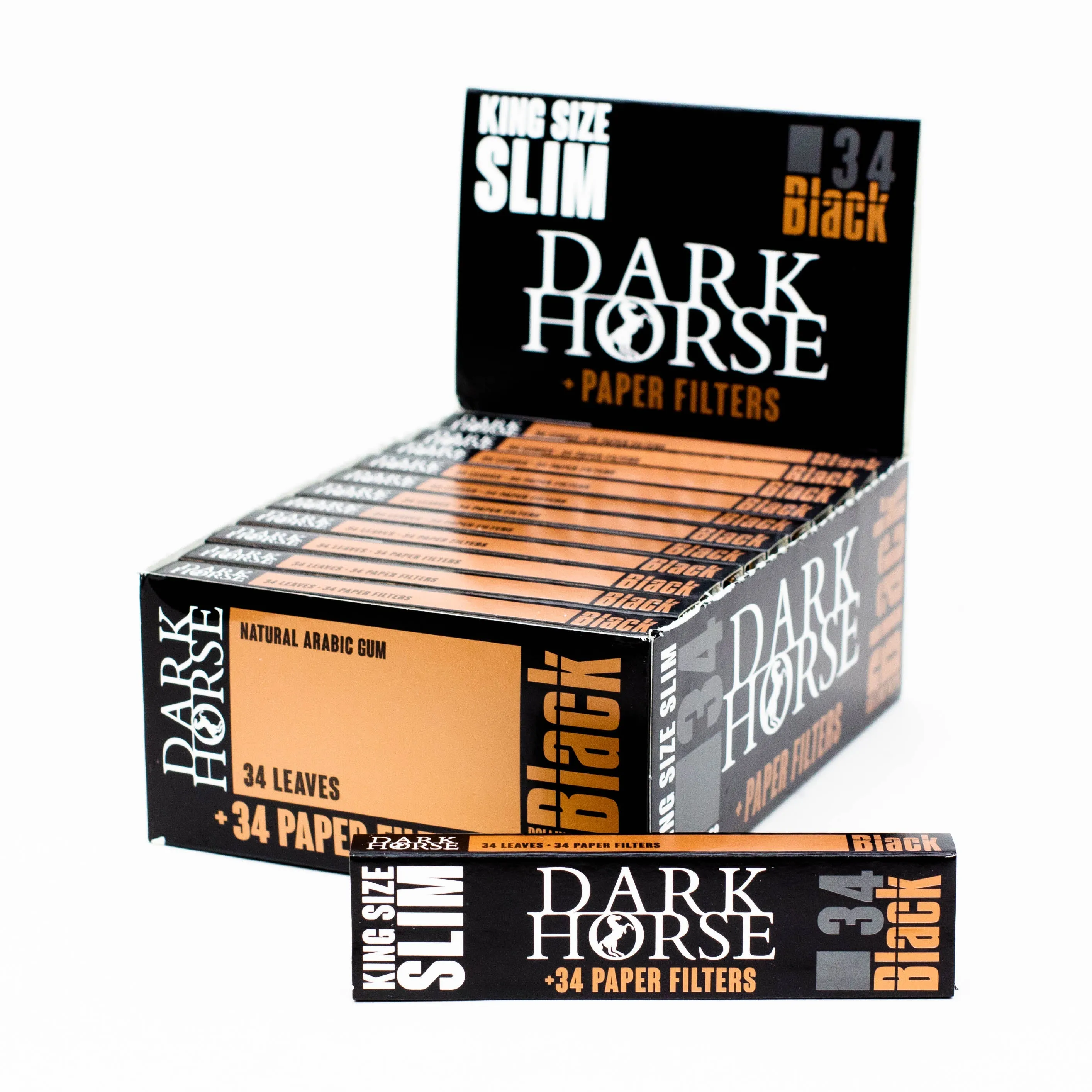 DARK HORSE King Slim Black Rolling Paper