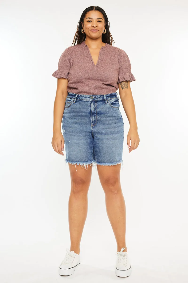 Datrina Ultra High Rise Bermuda Shorts (Plus Size)