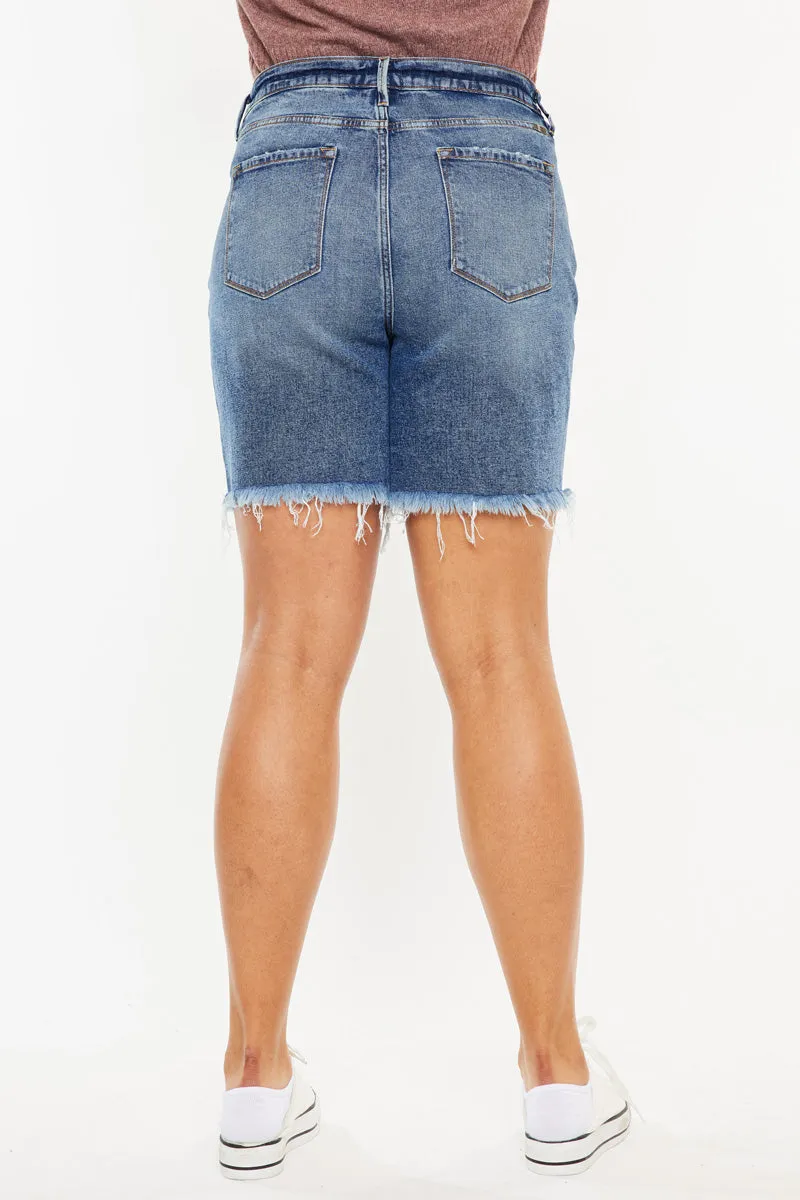 Datrina Ultra High Rise Bermuda Shorts (Plus Size)