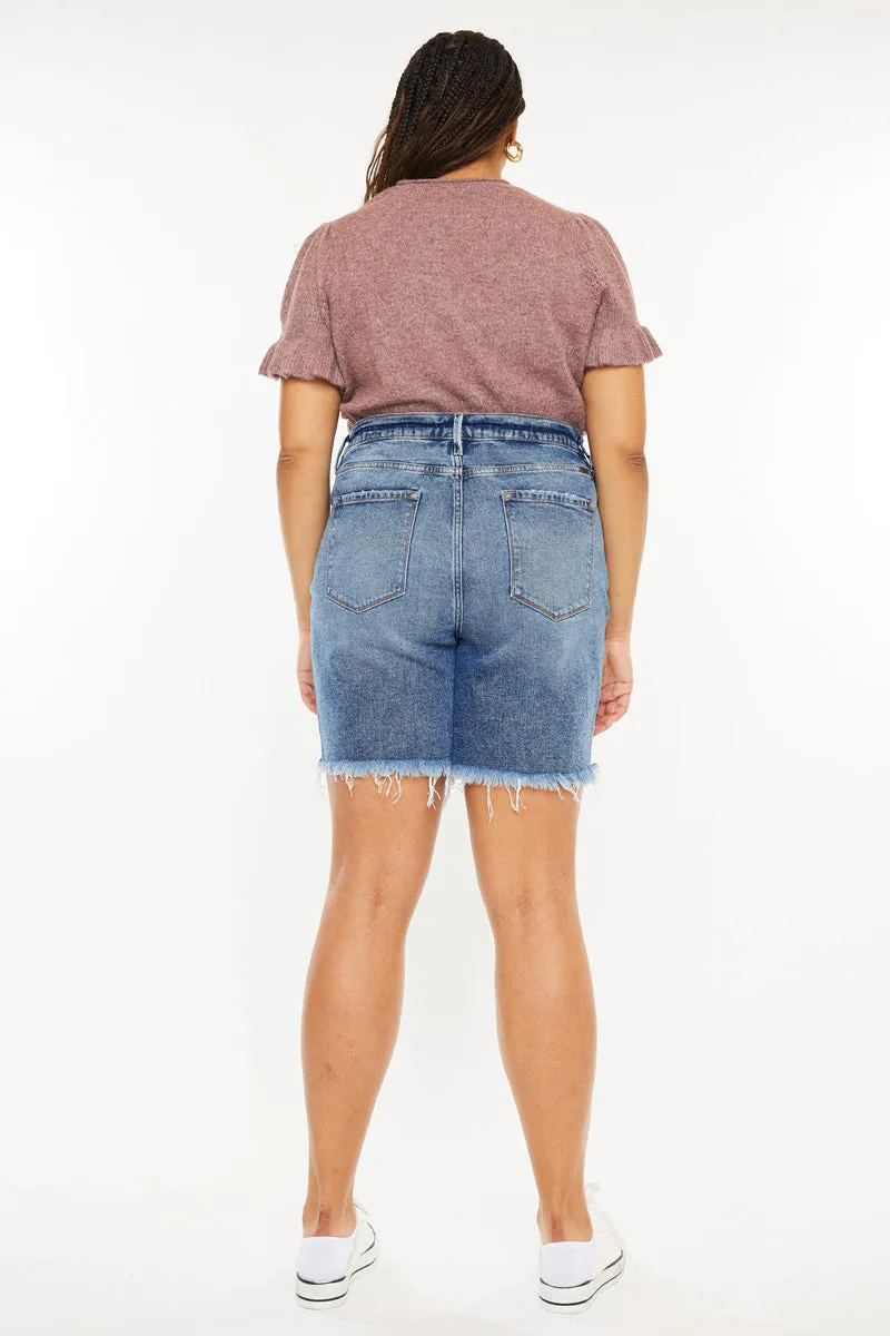 Datrina Ultra High Rise Bermuda Shorts (Plus Size)