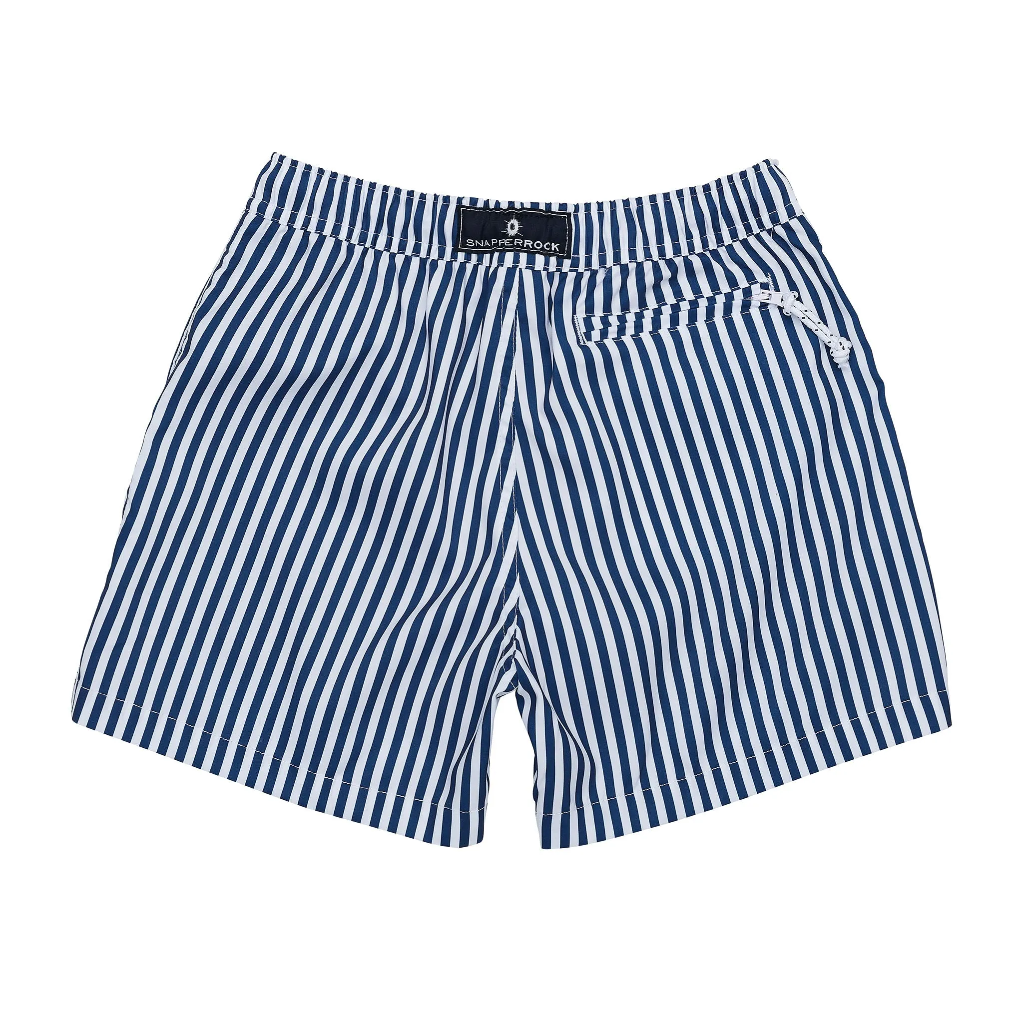 Denim Stripe Comfort Lined Swim Short