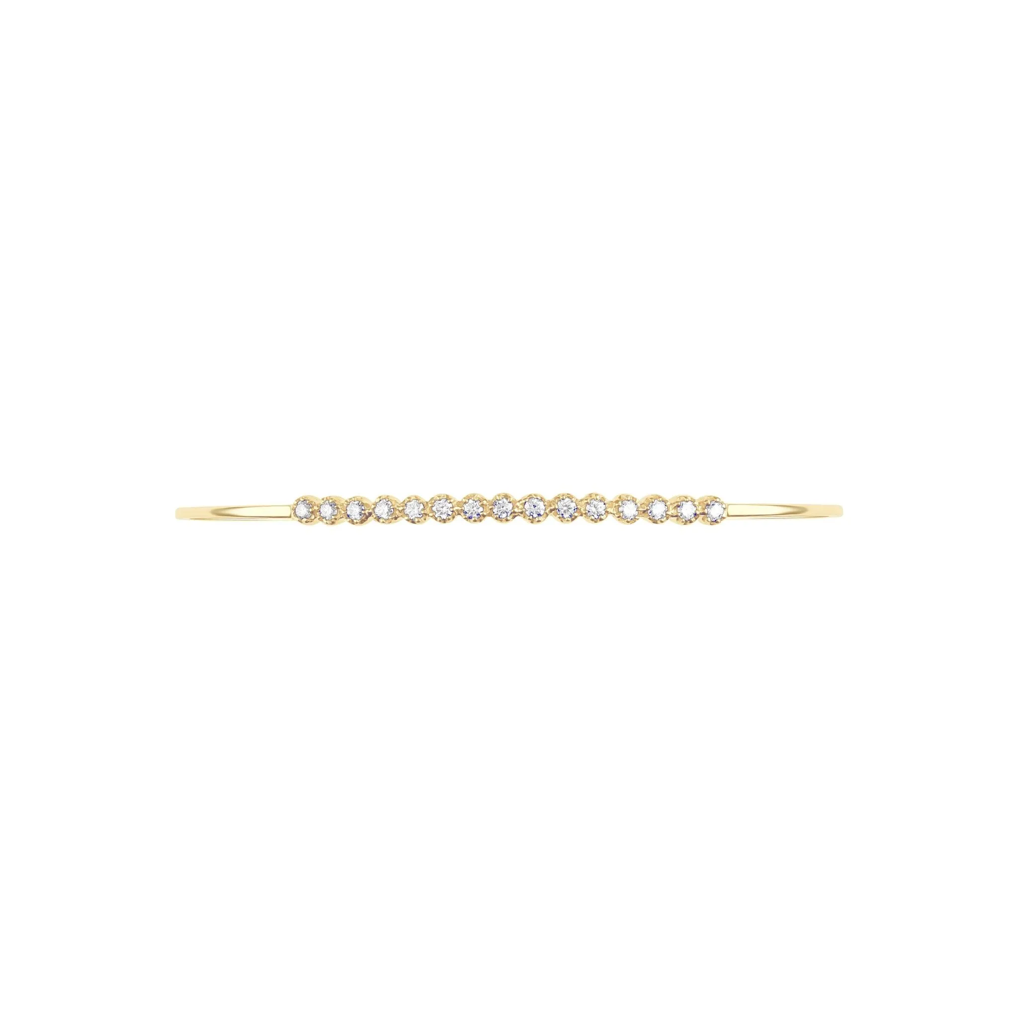 Diamond Tennis Cuff Bangle