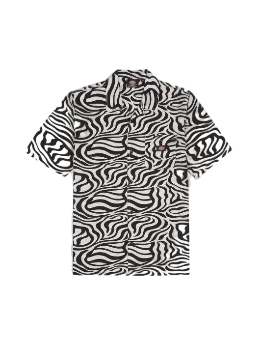 Dickies Men's short sleeve shirt Clackamas DK0A4Y7JF311 cloud zebra