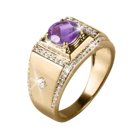 Dimension Amethyst Men's Ring