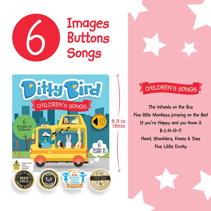 Ditty Bird Children's Songs Board Book