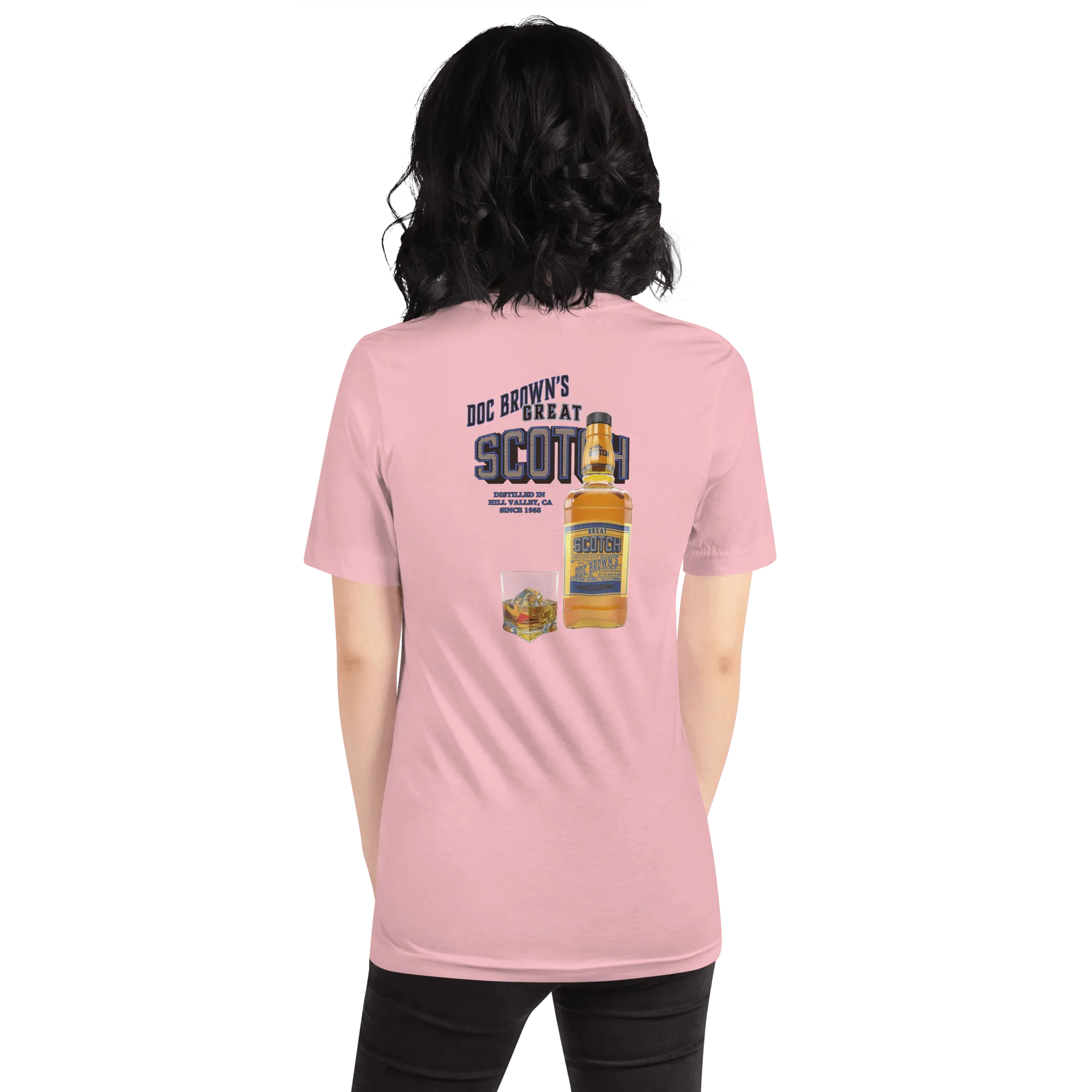 Doc Brown's Great Scotch Unisex t-shirt (BACK)