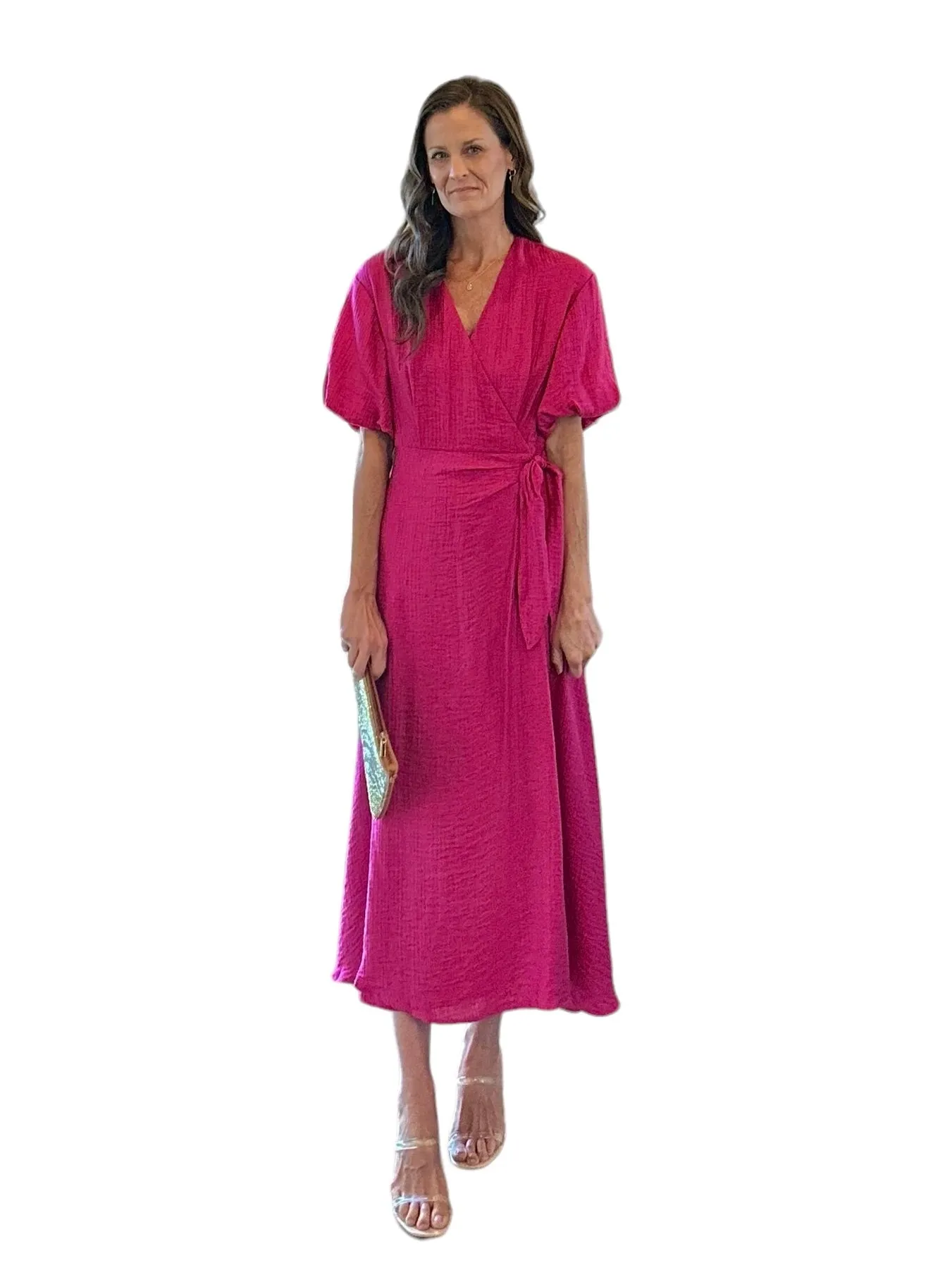 Elyana Maxi Dress in rose by FRNCH