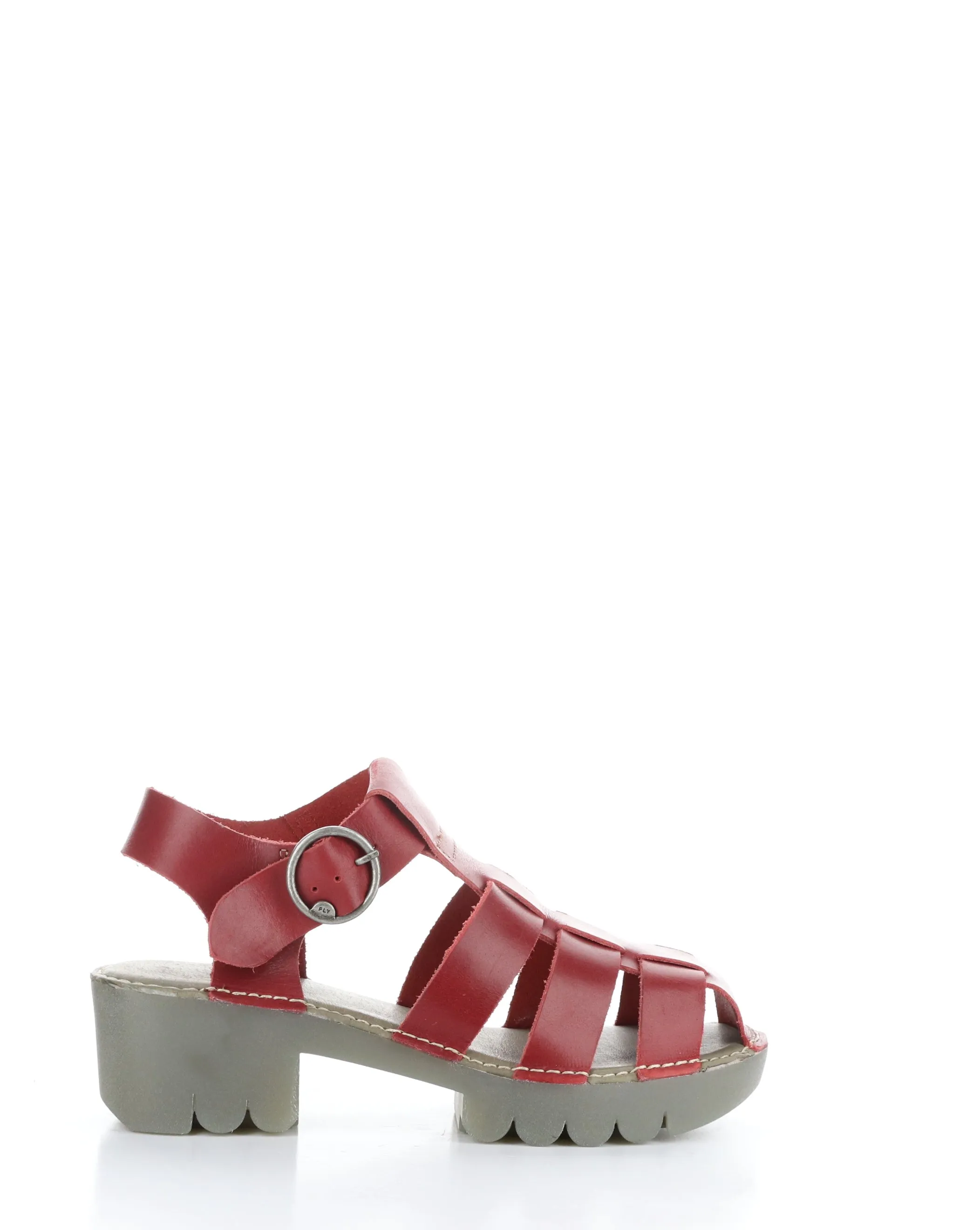 EMME511FLY 004 RED Round Toe Sandals