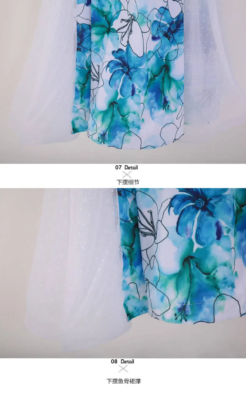 Ethereal Blooms Ballroom Dance Practice Dress | MY874