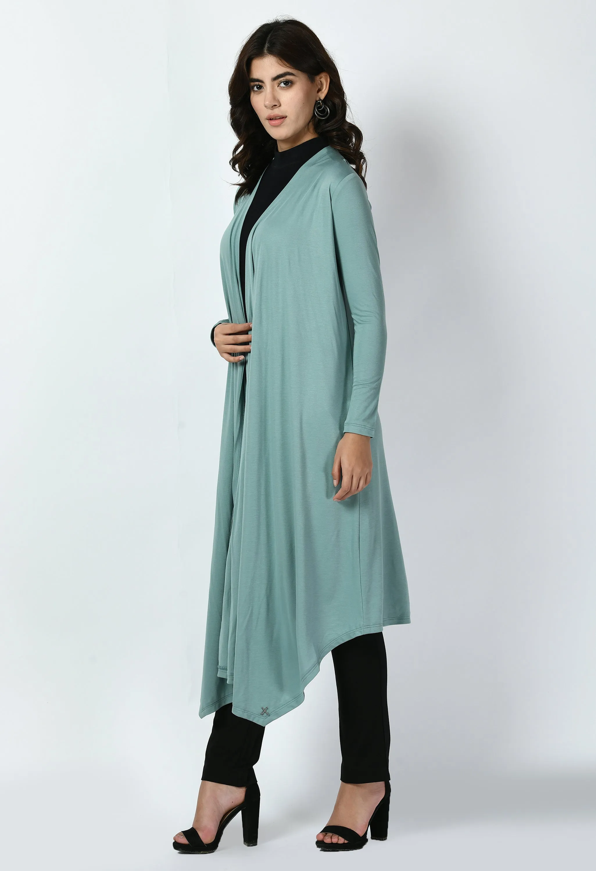 Exude Supreme Longline Shrug (Cyan Blue)