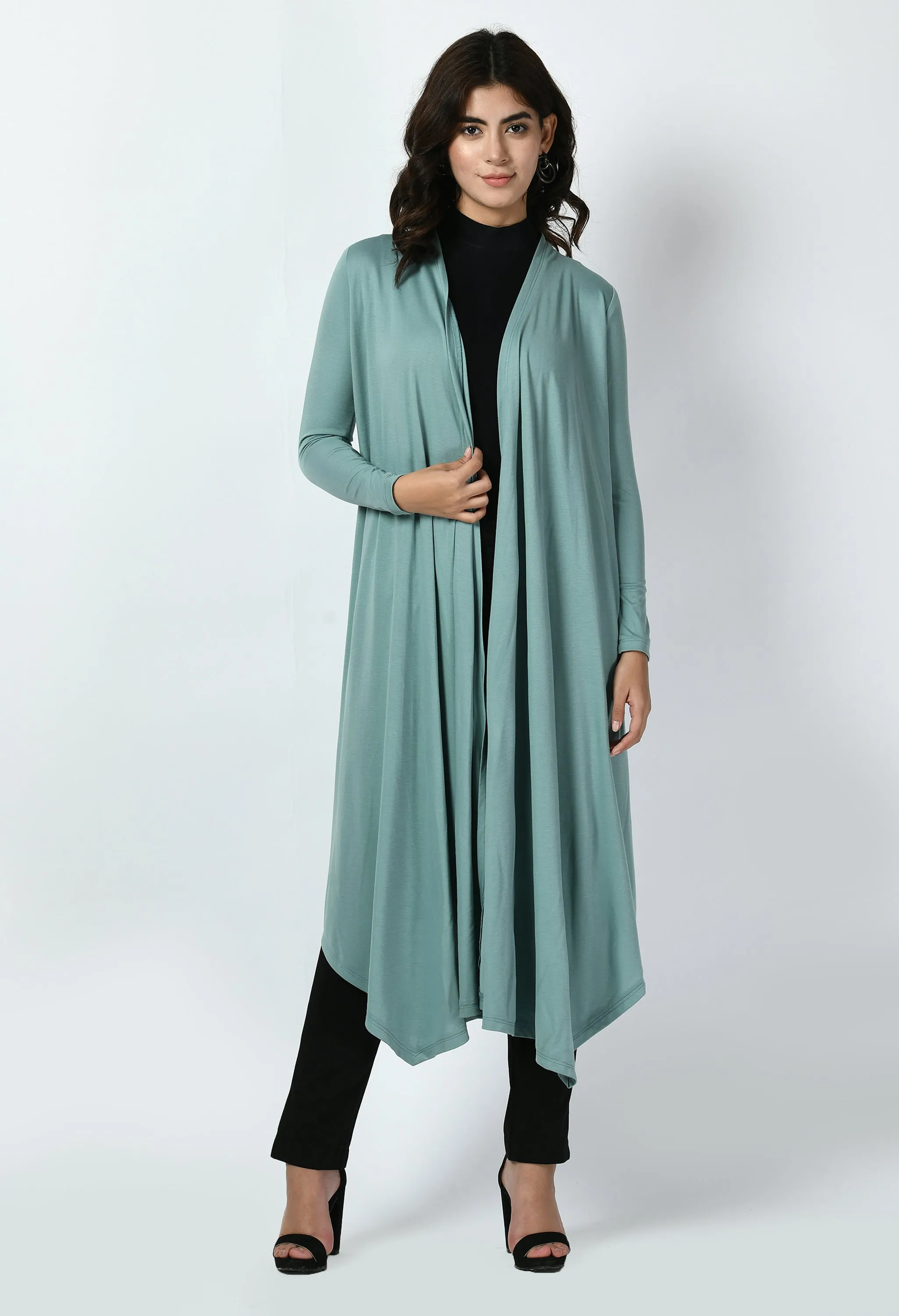 Exude Supreme Longline Shrug (Cyan Blue)