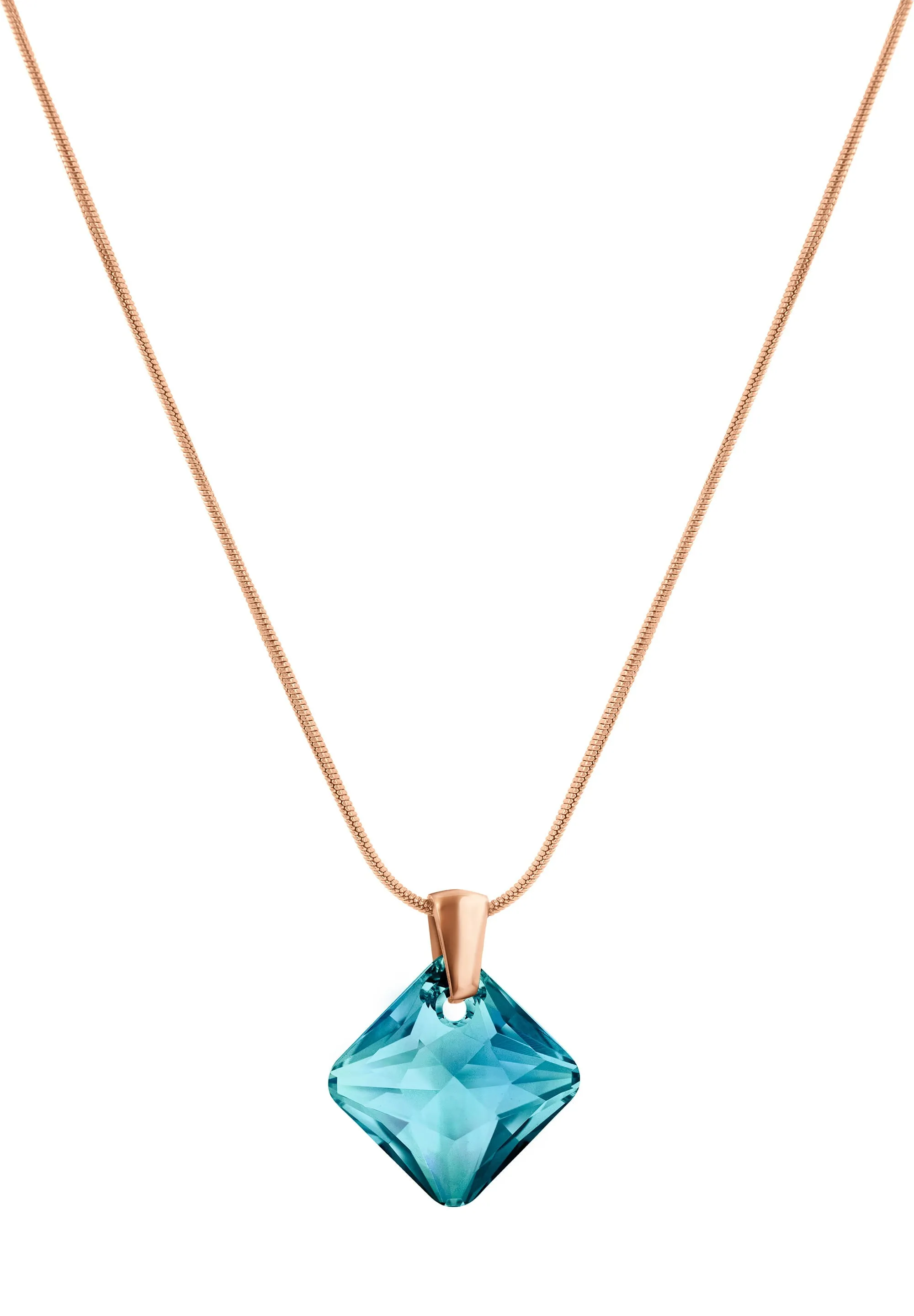 Facet Princess Pendant Necklace JS.0034