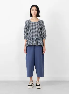 Fara Top Navy Check