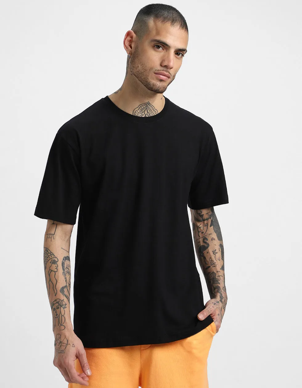 Fearless Black Oversized Tshirt