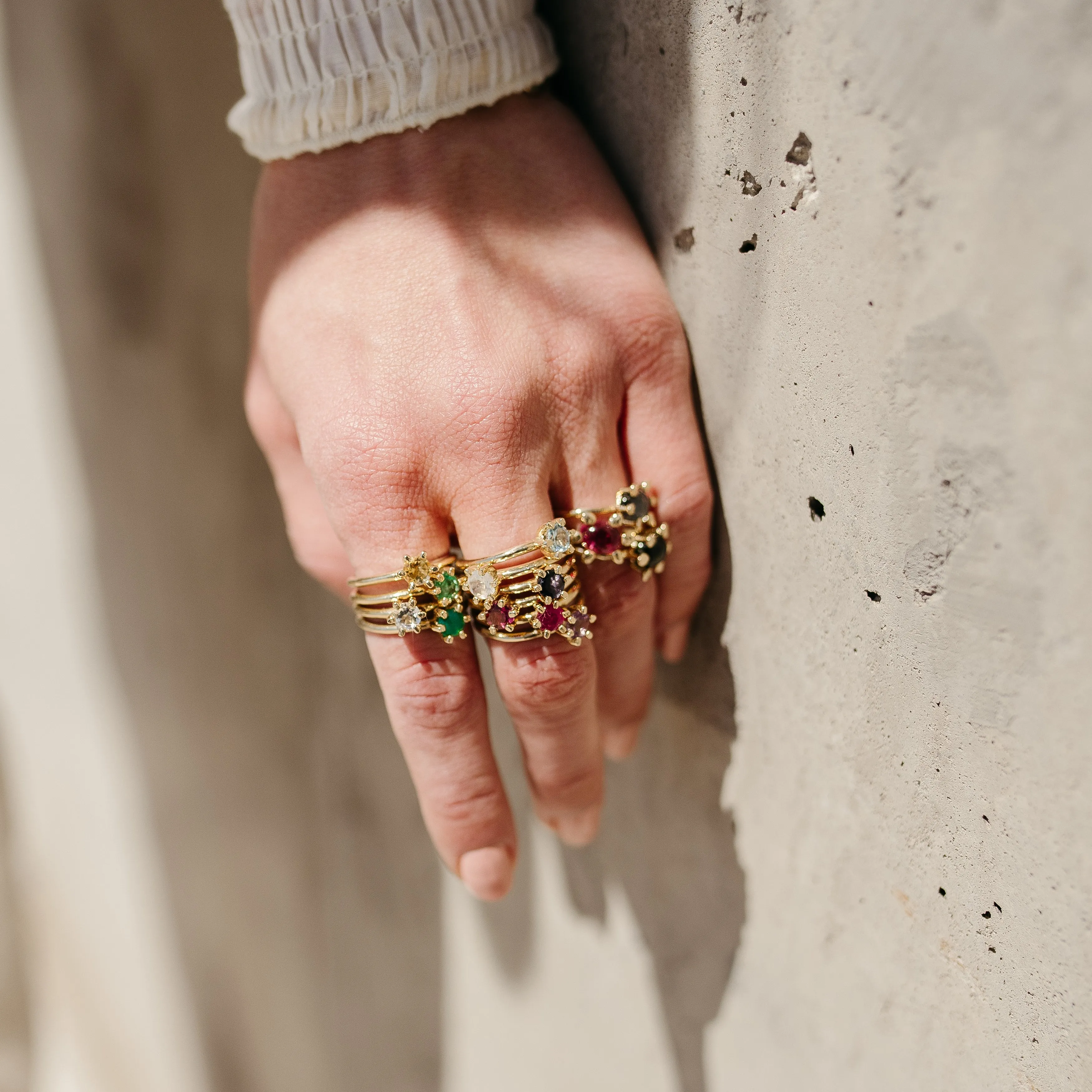 February Birthstone Ring with Lavender Amethyst