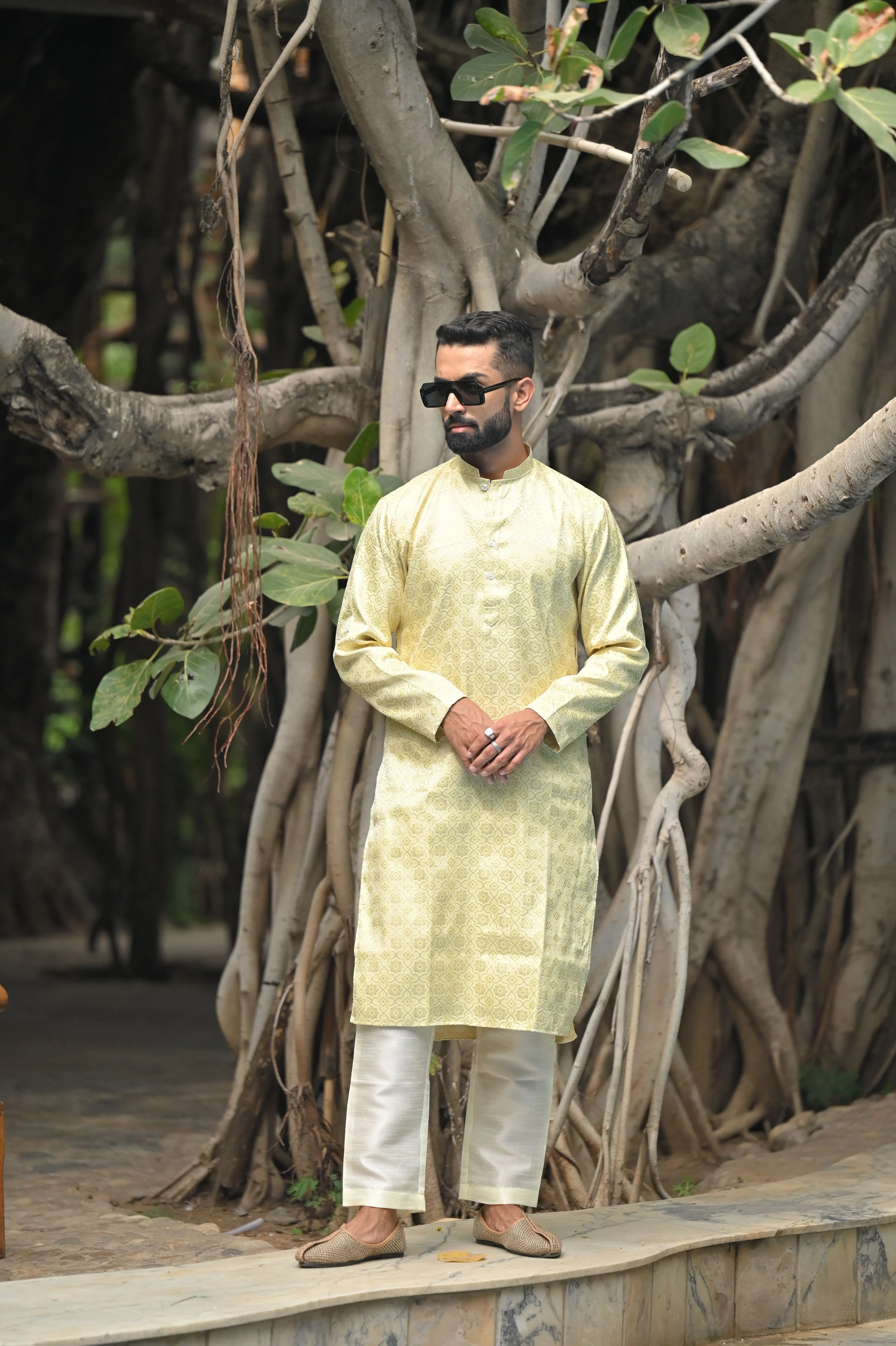 Festive Threads Brocade Kurta Pajama