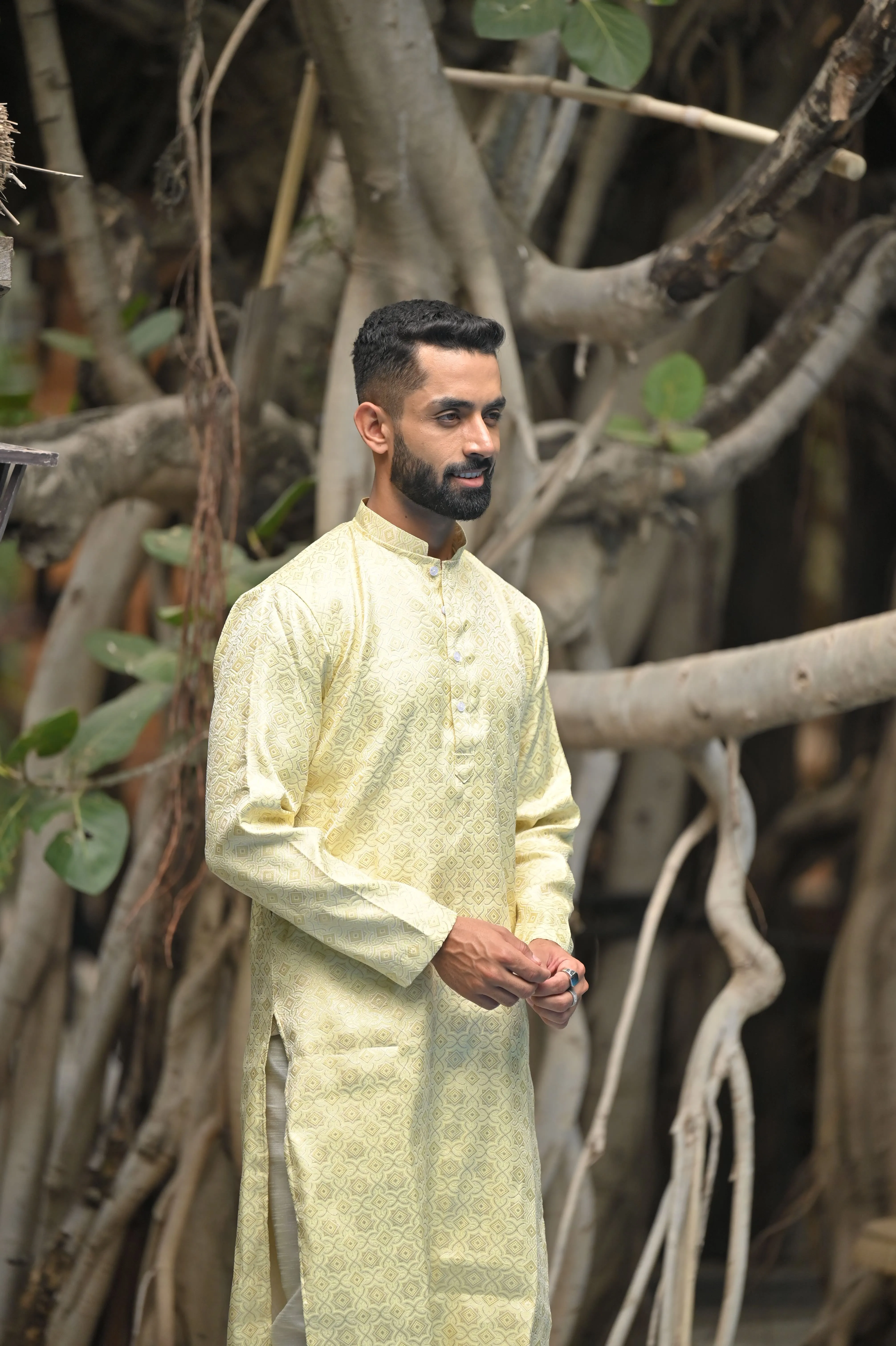 Festive Threads Brocade Kurta Pajama