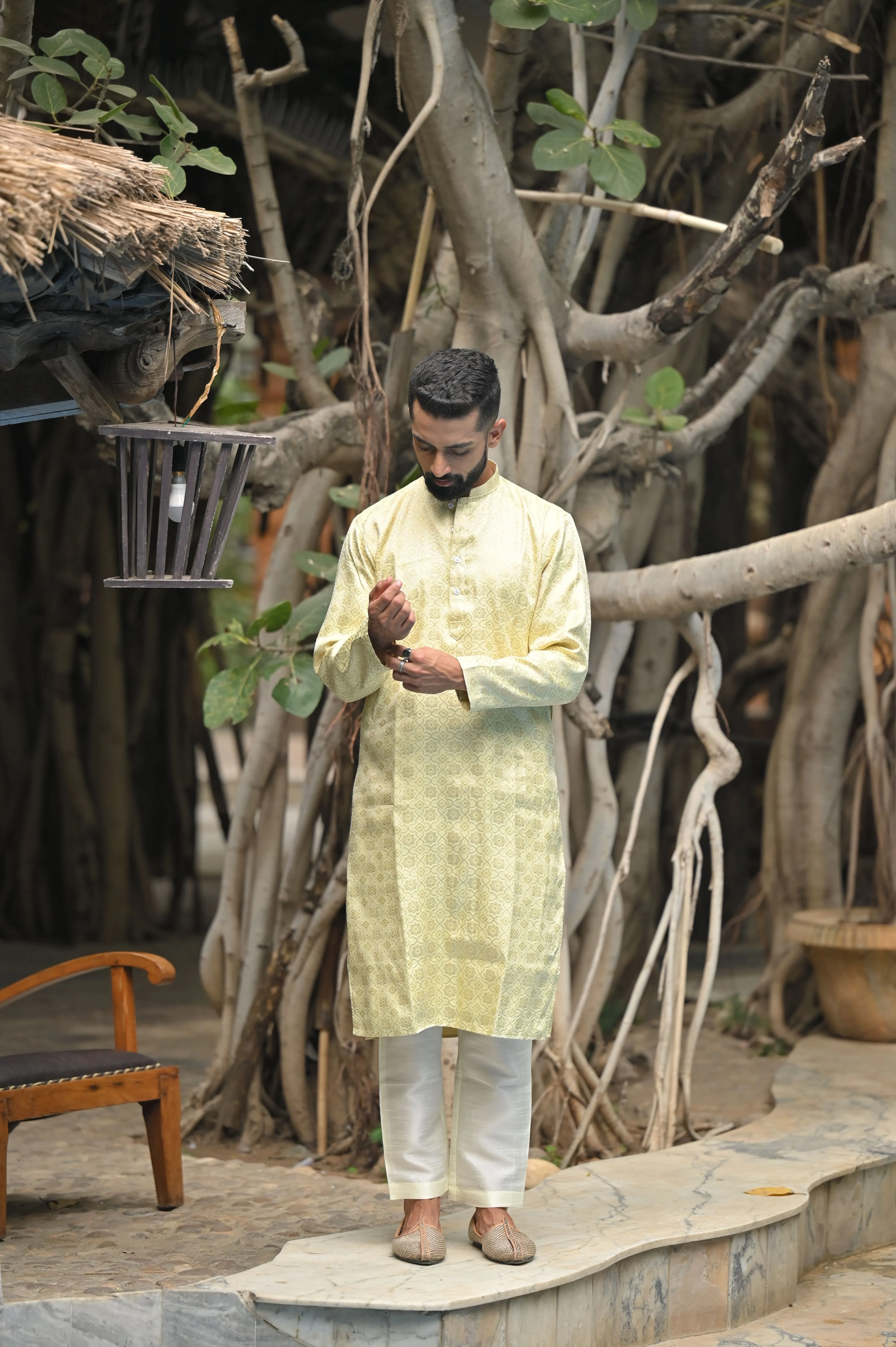 Festive Threads Brocade Kurta Pajama