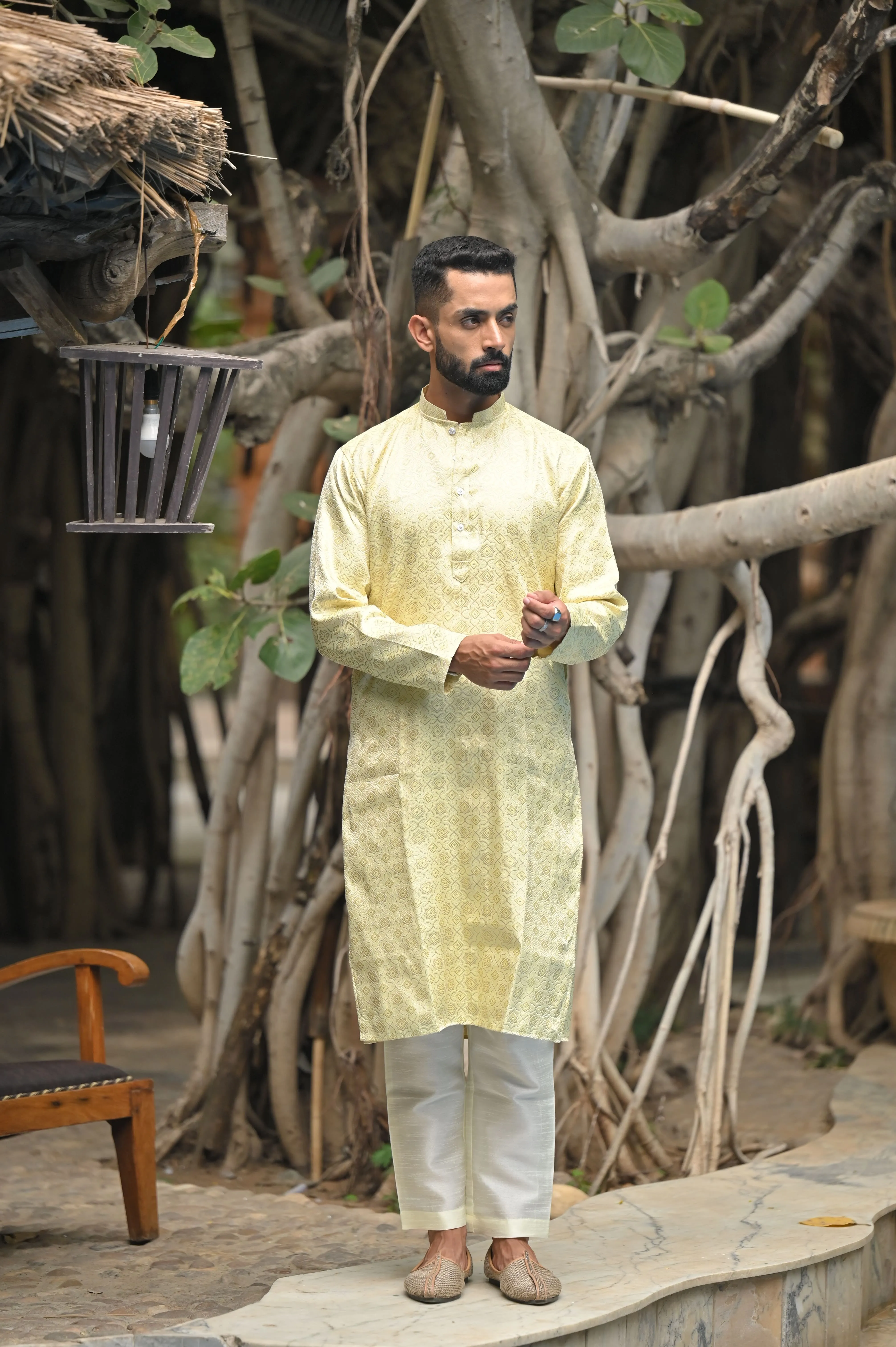 Festive Threads Brocade Kurta Pajama