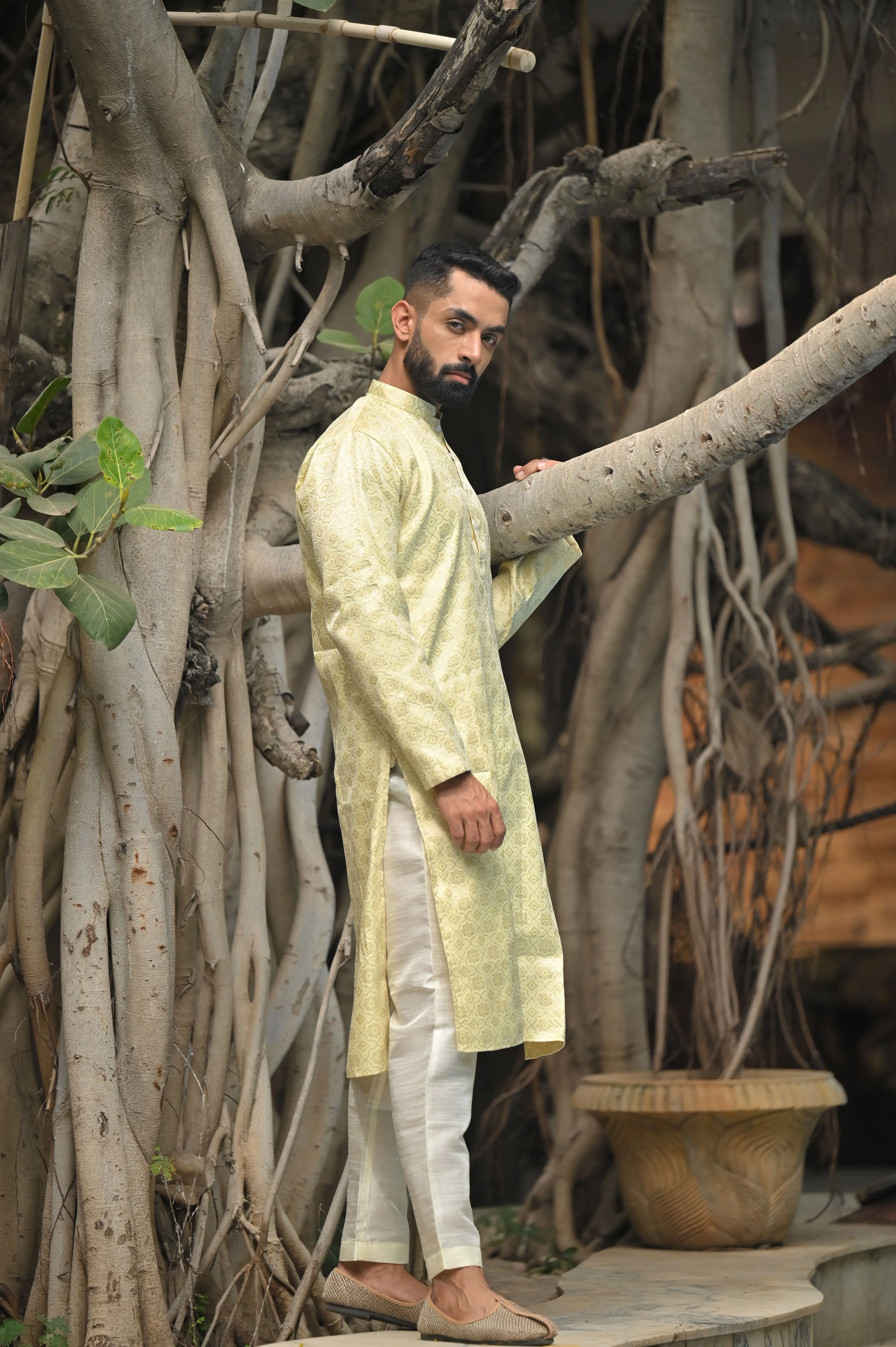 Festive Threads Brocade Kurta Pajama