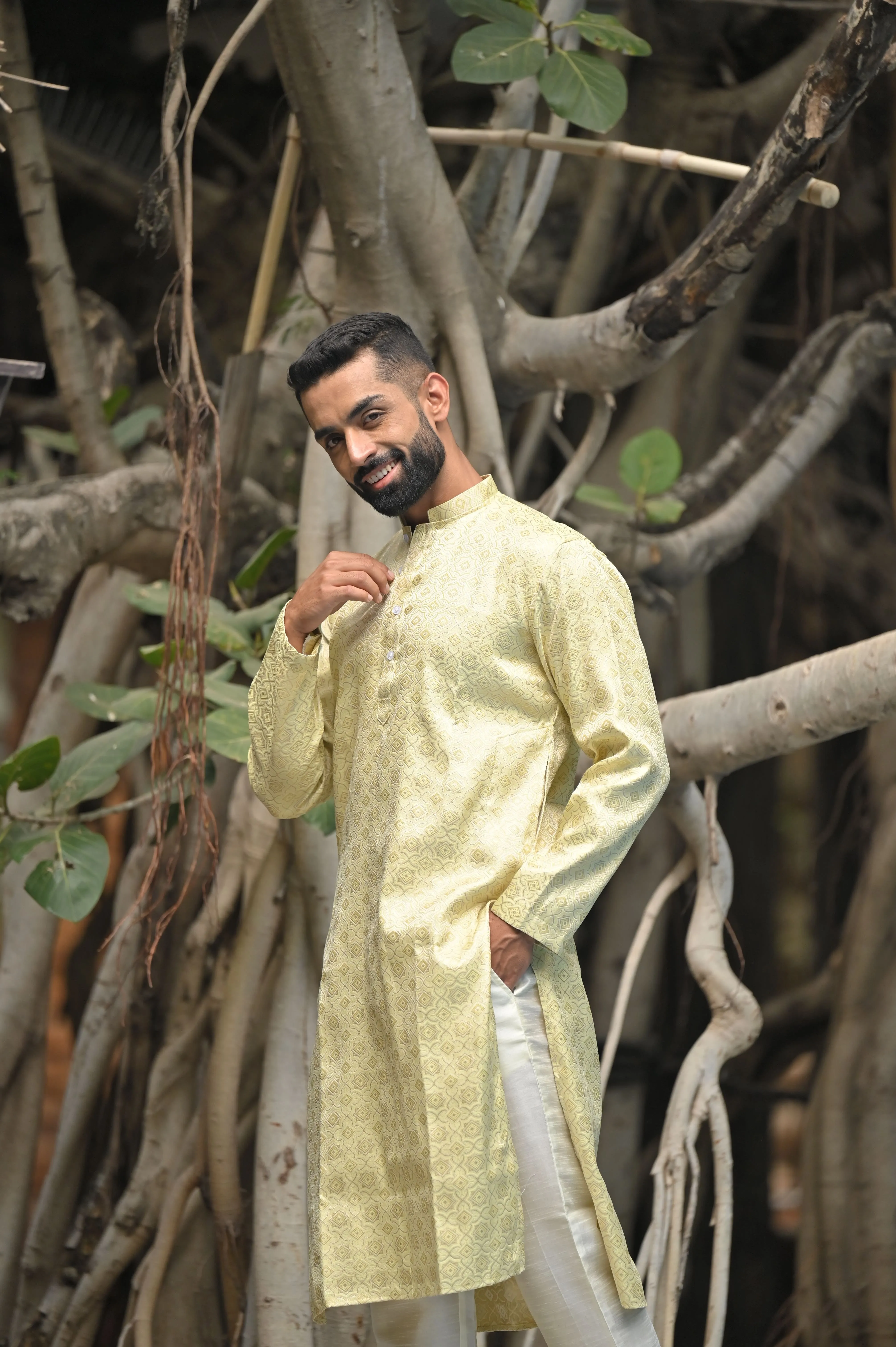 Festive Threads Brocade Kurta