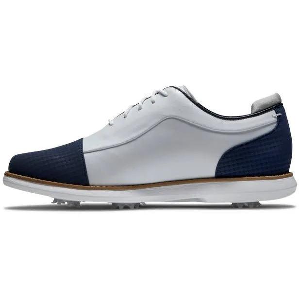 Footjoy Chaussure Traditions Shield Tip Lady Blanche bleu