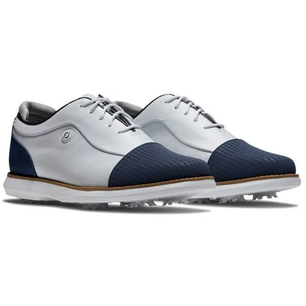 Footjoy Chaussure Traditions Shield Tip Lady Blanche bleu