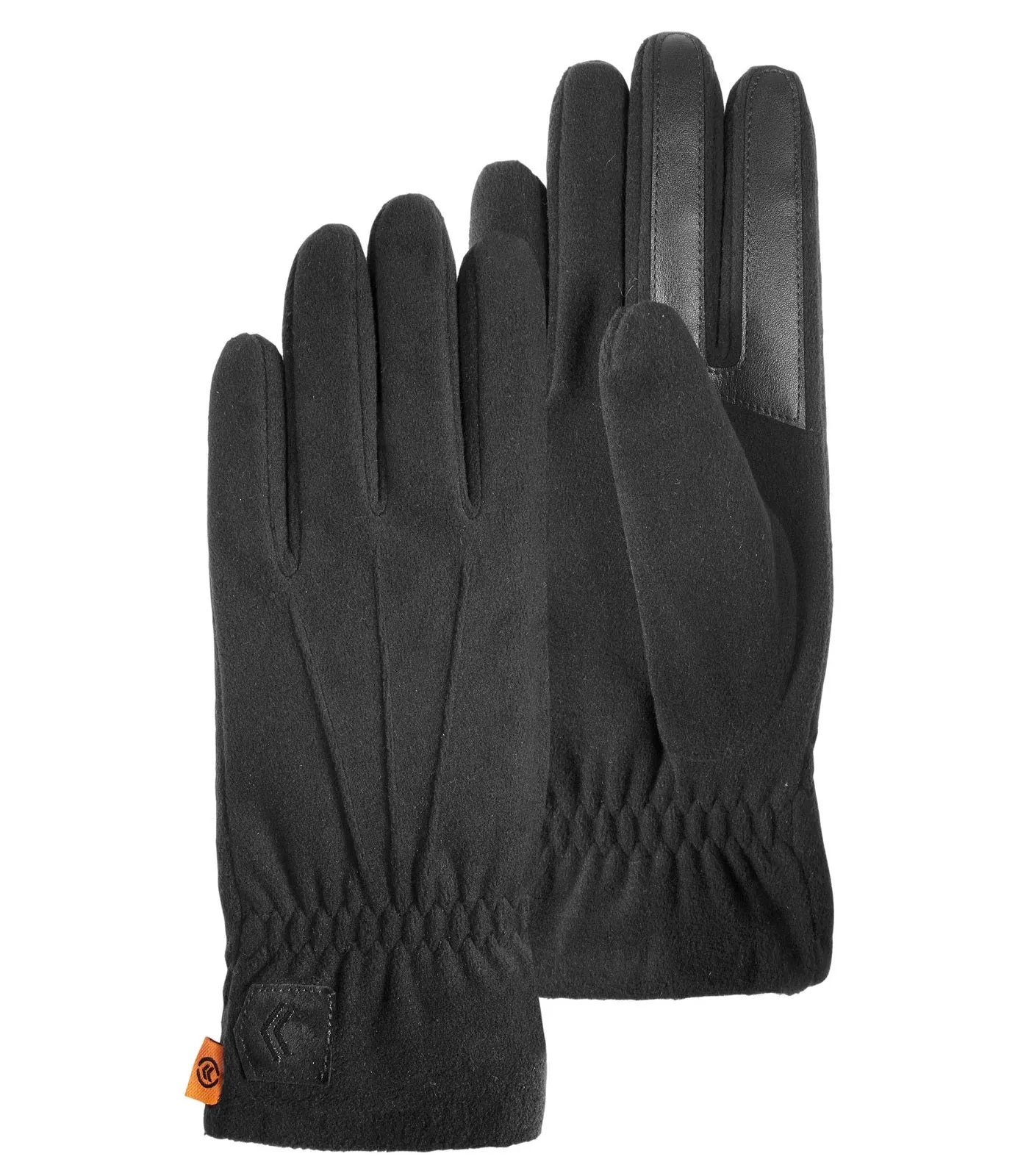 Gants Homme tactiles polaire ultra déperlant Noir