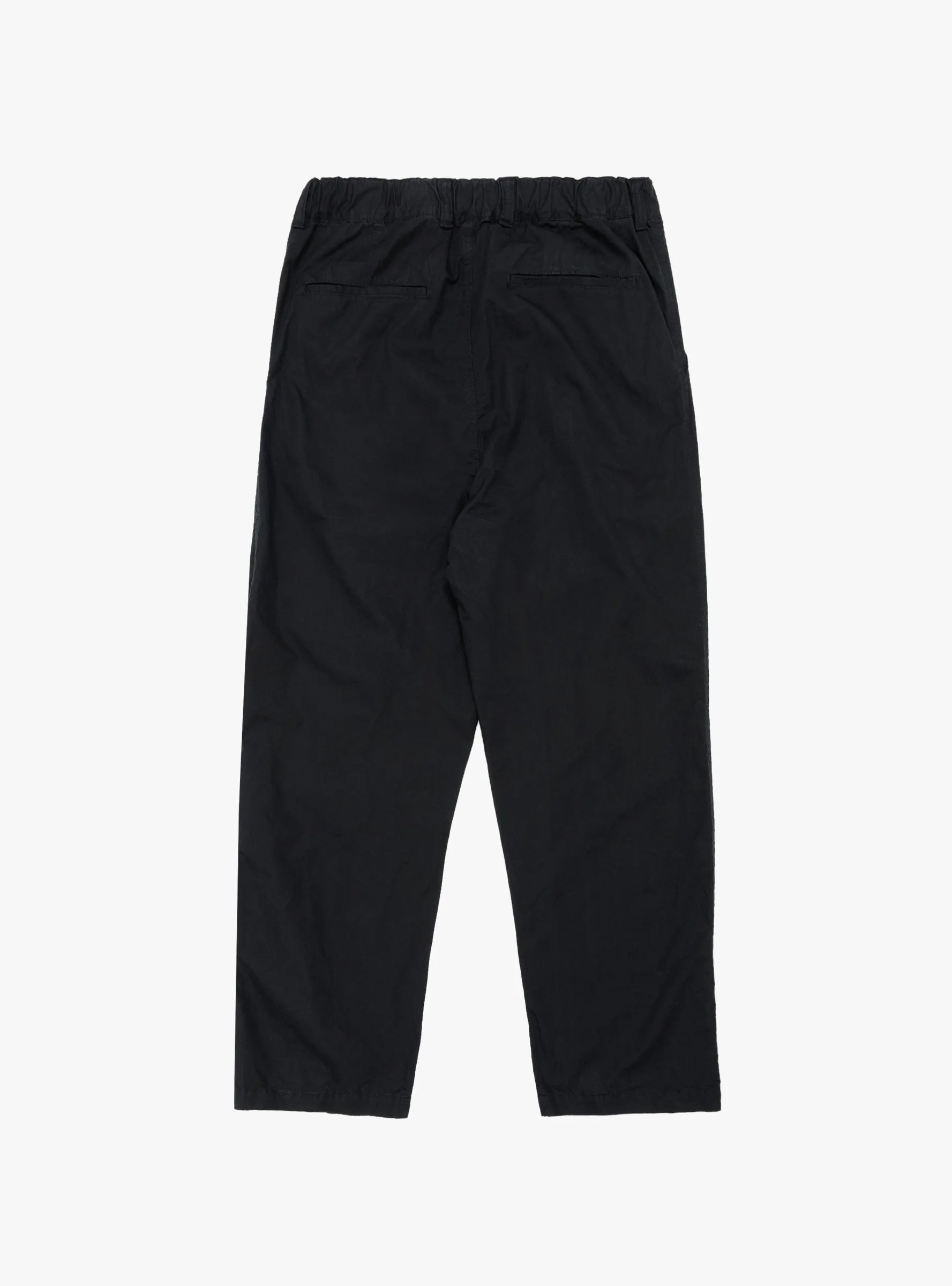 Garment Dye Deep Tuck Pants Ink Black