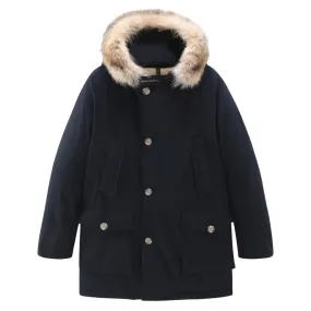 Giubbino Uomo Woolrich Arctic Parka Ramar Pelliccia Removibile Blu