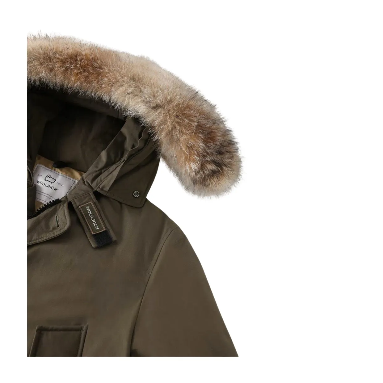 Giubbino Uomo Woolrich Arctic Parka Ramar Pelliccia Removibile Verde