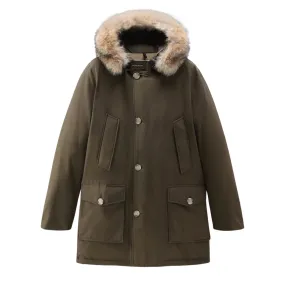 Giubbino Uomo Woolrich Arctic Parka Ramar Pelliccia Removibile Verde