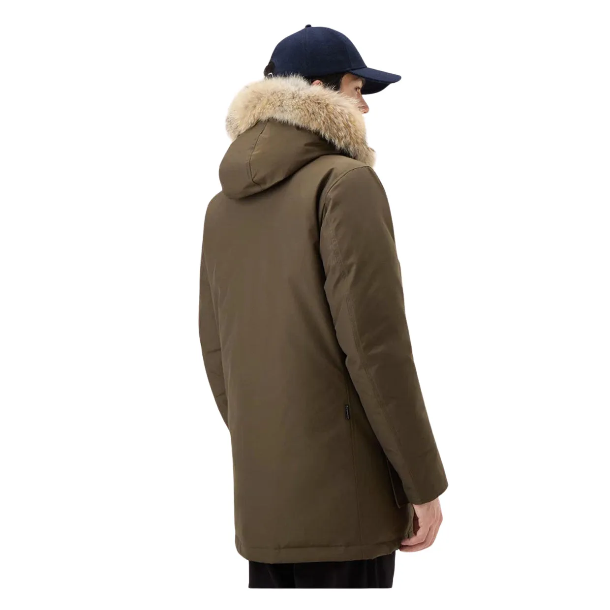 Giubbino Uomo Woolrich Arctic Parka Ramar Pelliccia Removibile Verde