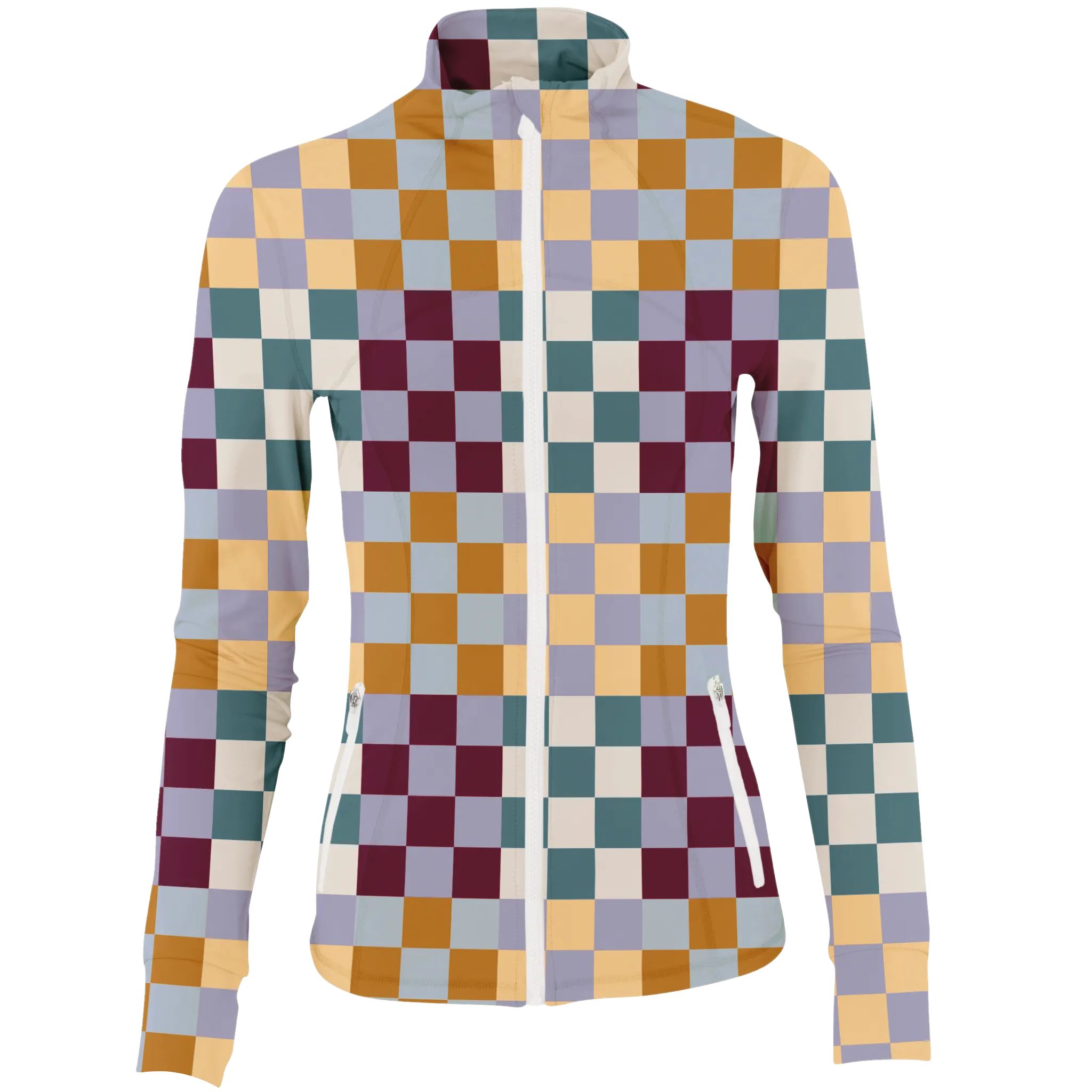 Golf Multi Checker Women's Full Zip