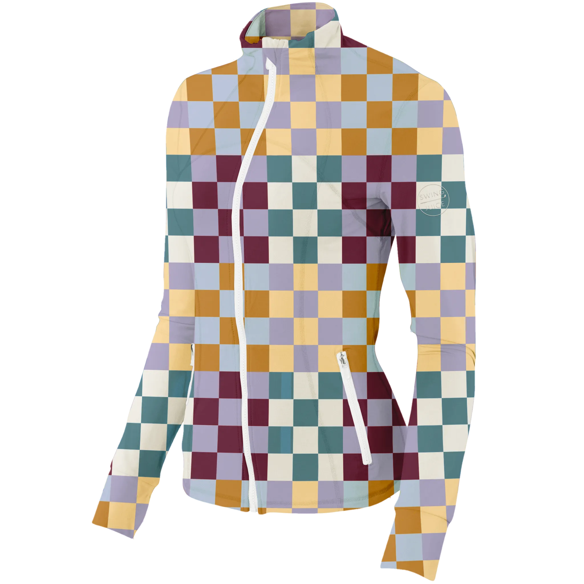 Golf Multi Checker Women's Full Zip