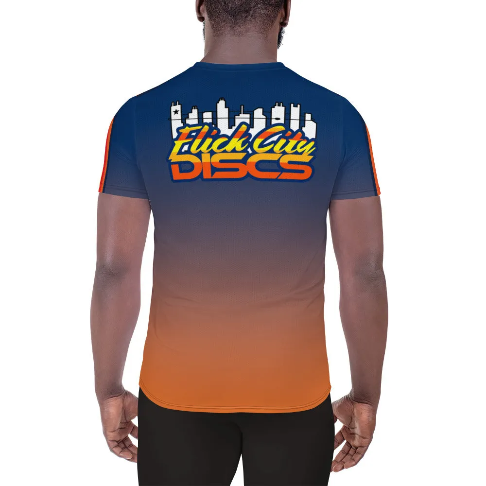 Gradient Blue to Orange Performance Shirt