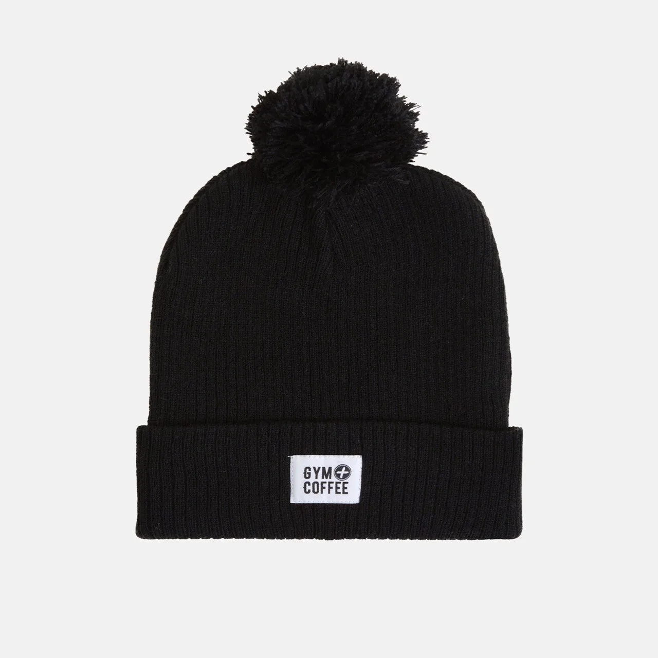 Gym Coffee Bobble Beanie - Black